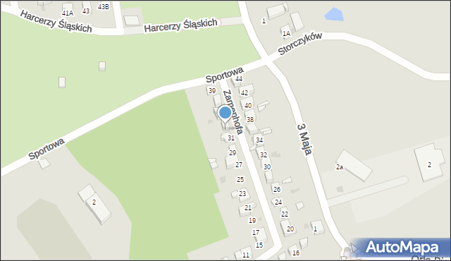 Mysłowice, Zamenhofa Ludwika, dr., 33, mapa Mysłowice