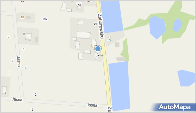 Myszczyn, Zaborowska, 45, mapa Myszczyn