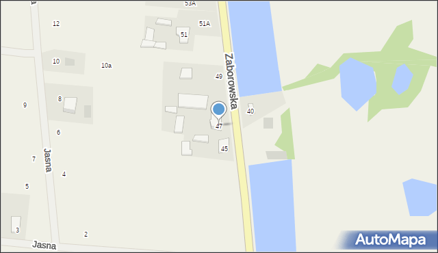 Myszczyn, Zaborowska, 47, mapa Myszczyn