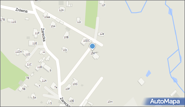 Myszków, Żarecka, 10K, mapa Myszków