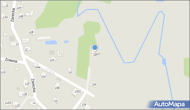 Myszków, Żarecka, 12f, mapa Myszków