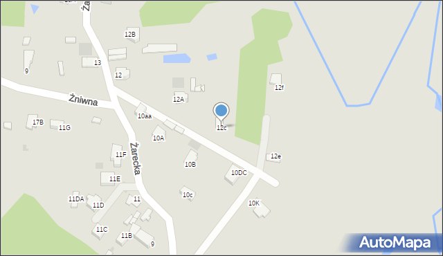 Myszków, Żarecka, 8A, mapa Myszków