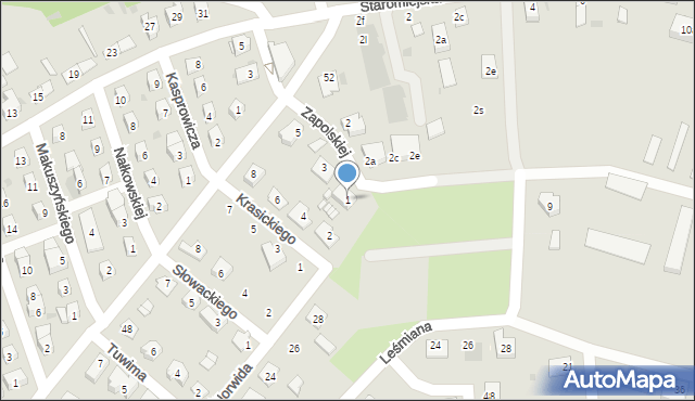 Namysłów, Zapolskiej Gabrieli, 1, mapa Namysłów