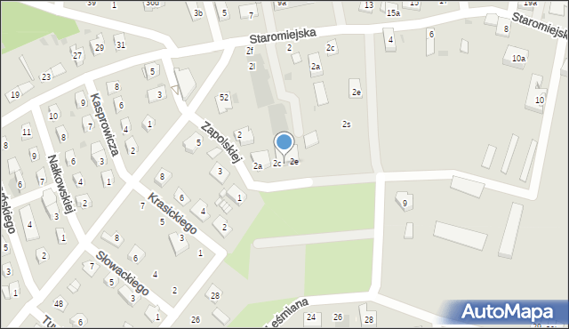 Namysłów, Zapolskiej Gabrieli, 2d, mapa Namysłów