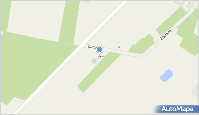 Narew, Zacisze, 15, mapa Narew