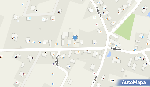 Nieciszów, Zachodnia, 6, mapa Nieciszów