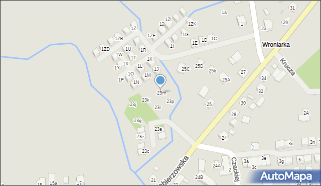 Niepołomice, Zabierzowska, 23m, mapa Niepołomice