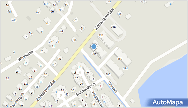Niepołomice, Zabierzowska, 36a, mapa Niepołomice