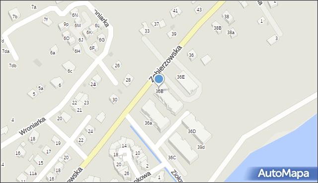 Niepołomice, Zabierzowska, 36B, mapa Niepołomice
