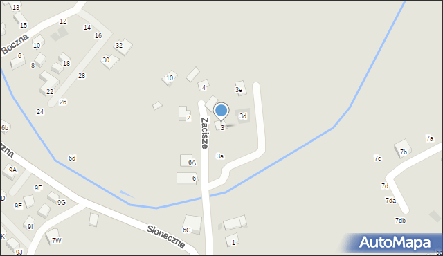 Niepołomice, Zacisze, 3, mapa Niepołomice