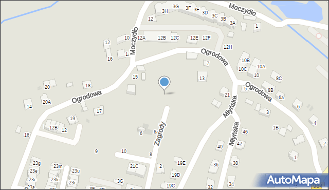 Niepołomice, Zagrody, 4, mapa Niepołomice