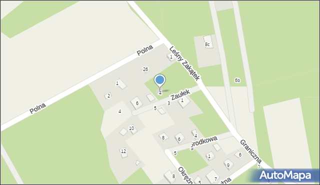 Niewodnica Kościelna, Zaułek, 4, mapa Niewodnica Kościelna