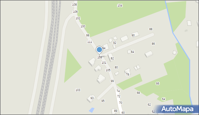 Nowa Dęba, Zarzecze, 109, mapa Nowa Dęba