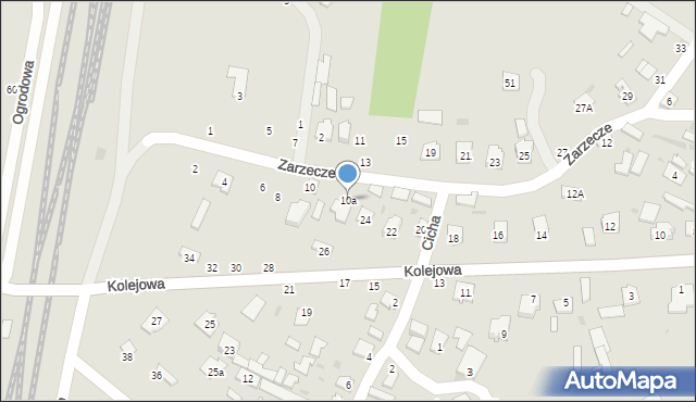 Nowa Dęba, Zarzecze, 10a, mapa Nowa Dęba