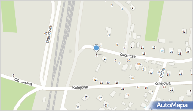 Nowa Dęba, Zarzecze, 2, mapa Nowa Dęba