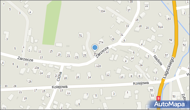 Nowa Dęba, Zarzecze, 27, mapa Nowa Dęba