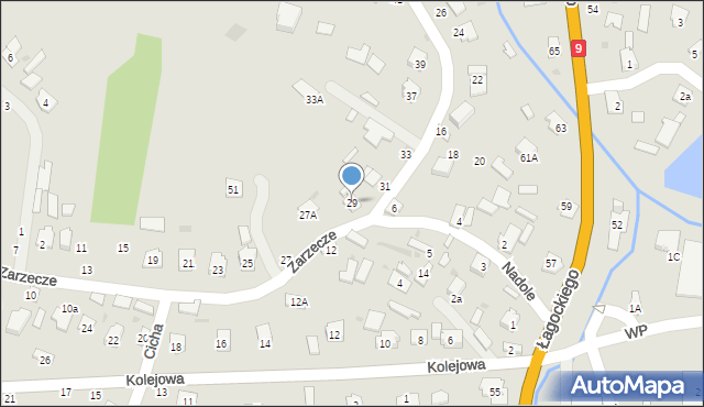 Nowa Dęba, Zarzecze, 29, mapa Nowa Dęba