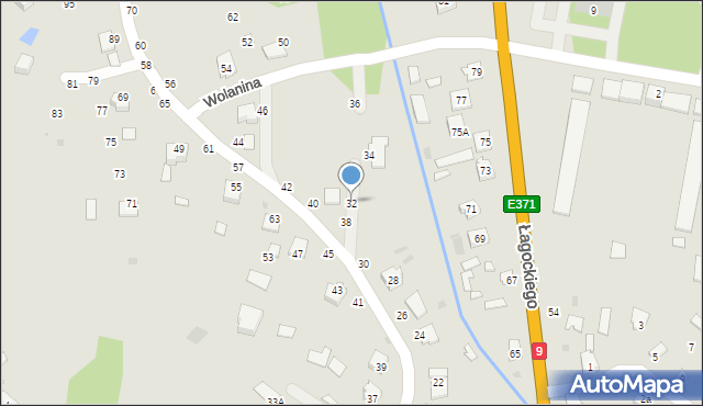 Nowa Dęba, Zarzecze, 32, mapa Nowa Dęba