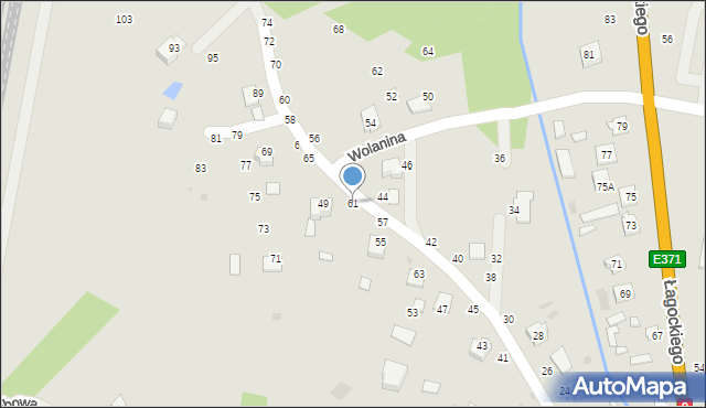 Nowa Dęba, Zarzecze, 61, mapa Nowa Dęba