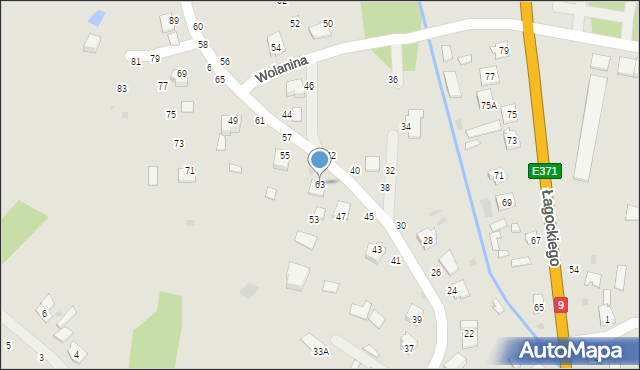 Nowa Dęba, Zarzecze, 63, mapa Nowa Dęba