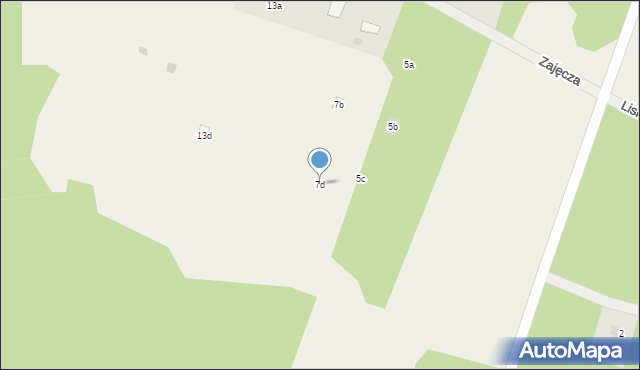 Nowa Łuka, Zajęcza, 7d, mapa Nowa Łuka