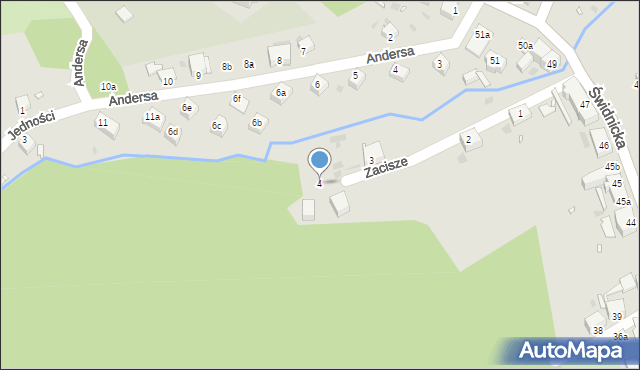 Nowa Ruda, Zacisze, 4, mapa Nowa Ruda