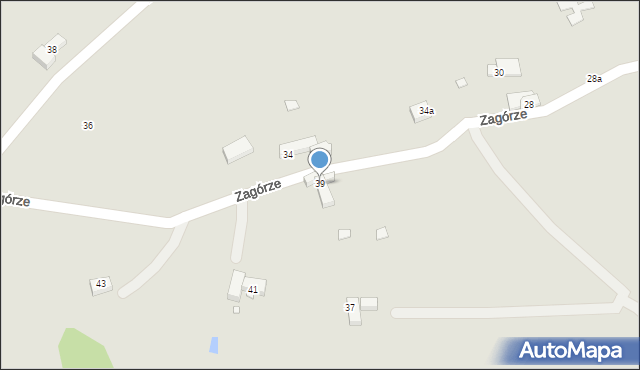 Nowa Ruda, Zagórze, 39, mapa Nowa Ruda