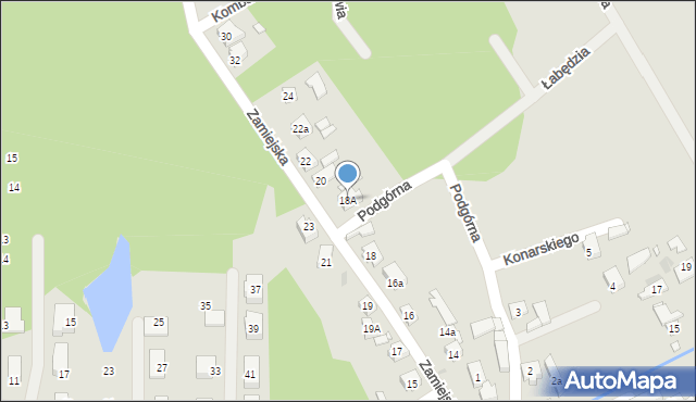 Nowa Sól, Zamiejska, 18A, mapa Nowa Sól