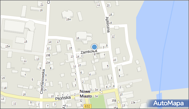 Nowe Miasto, Zamkowa, 4, mapa Nowe Miasto