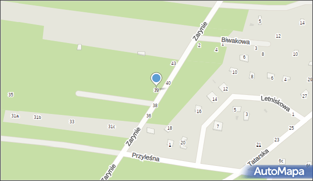 Nowe Miasto, Zarynie, 39, mapa Nowe Miasto