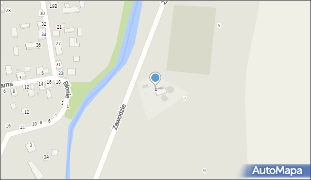 Nowe Miasto, Zawodzie, 4, mapa Nowe Miasto