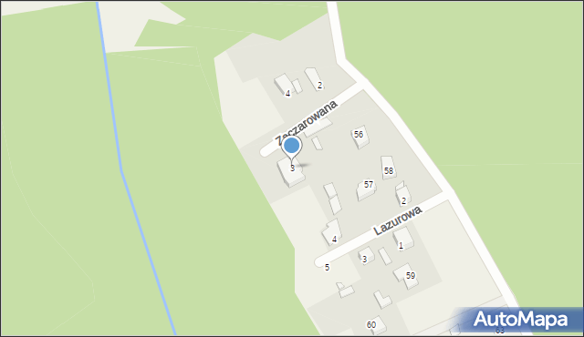 Nowinki, Zaczarowana, 3, mapa Nowinki