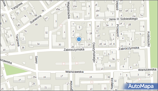 Nowy Dwór Mazowiecki, Zakroczymska, 26, mapa Nowy Dwór Mazowiecki