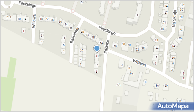 Nowy Dwór Mazowiecki, Zacisze, 11, mapa Nowy Dwór Mazowiecki