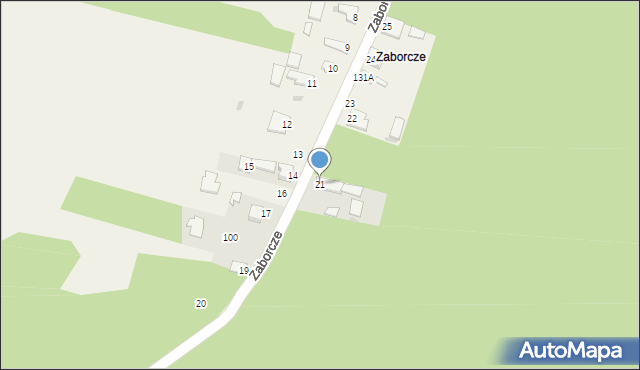 Nowy Kazanów, Zaborcze, 21, mapa Nowy Kazanów