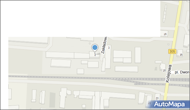 Nowy Tomyśl, Zakładowa, 2, mapa Nowy Tomyśl