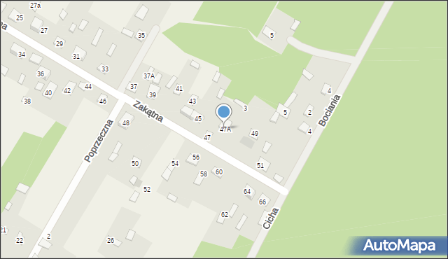 Nurzec-Stacja, Zakątna, 47A, mapa Nurzec-Stacja