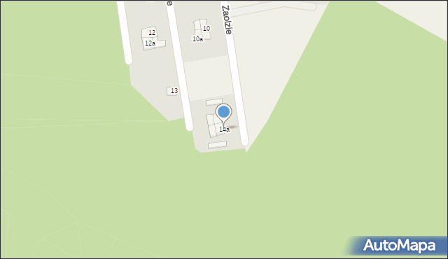 Nurzec-Stacja, Zaolzie, 14a, mapa Nurzec-Stacja