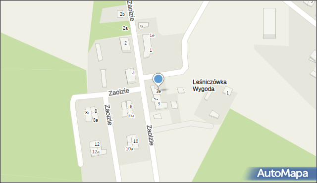 Nurzec-Stacja, Zaolzie, 3e, mapa Nurzec-Stacja