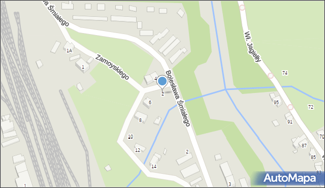 Nysa, Zamoyskiego Jana, hetm., 2, mapa Nysy