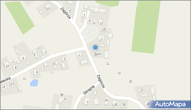 Obojna, Zagórze, 19, mapa Obojna