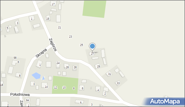 Obojna, Zagórze, 27, mapa Obojna