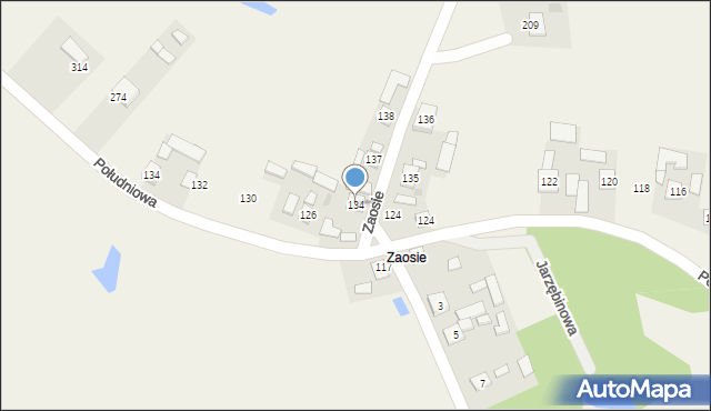 Obojna, Zaosie, 1, mapa Obojna