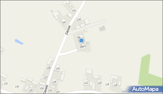 Obojna, Zaosie, 8, mapa Obojna