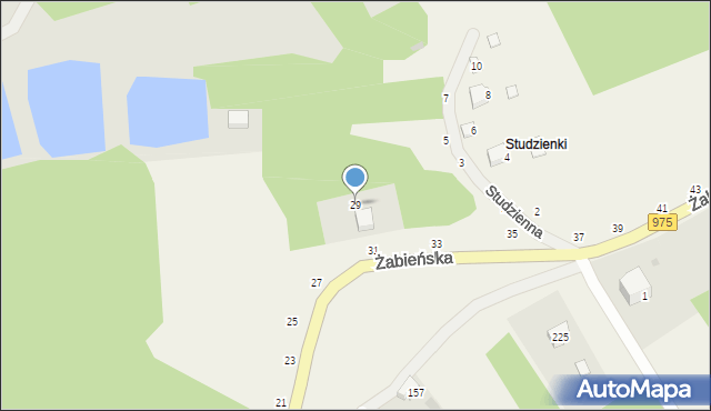 Odporyszów, Żabieńska, 29, mapa Odporyszów