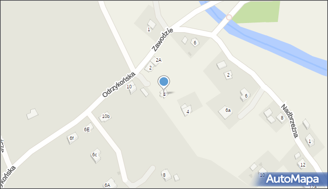 Odrzykoń, Zawodzie, 4, mapa Odrzykoń