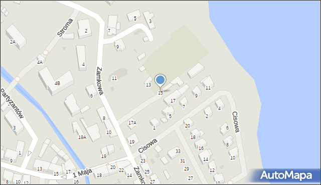 Olecko, Zamkowa, 15, mapa Olecko