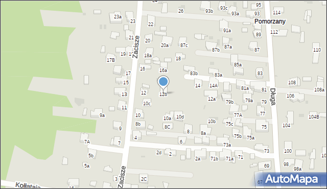 Olkusz, Zacisze, 12b, mapa Olkusz