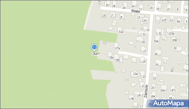 Olkusz, Zacisze, 25A, mapa Olkusz