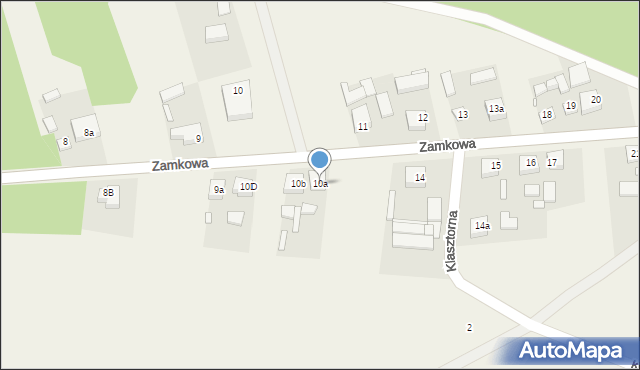 Ołobok, Zamkowa, 10a, mapa Ołobok